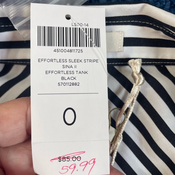 Chico’s Effortless Stripe Tank Shirt - Picture 8 of 9